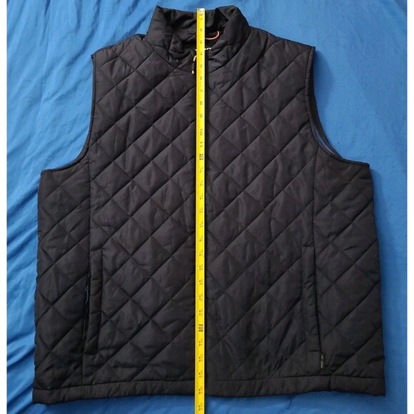 Hawke & Co Puffer Vest Mens XL Dark Blue Full Zip Performance *READ* - Picture 4 of 11